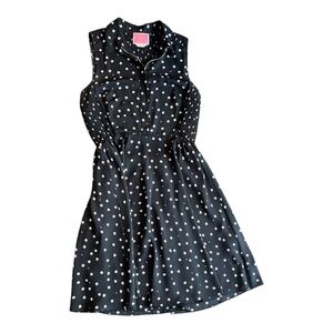 Kate Spade Daisy Dot Dress, Navy Floral, Size 10, Sleeveless Fit & Flare Smocked